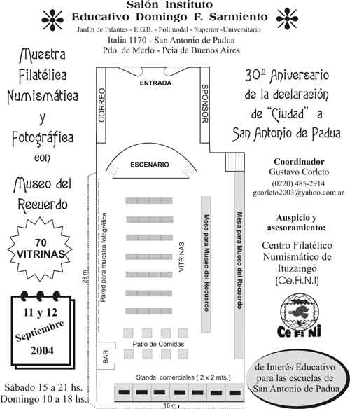 Muestra filatelica y numismática