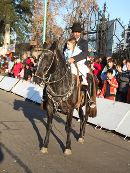 Desfile de grupos tradicionalistas