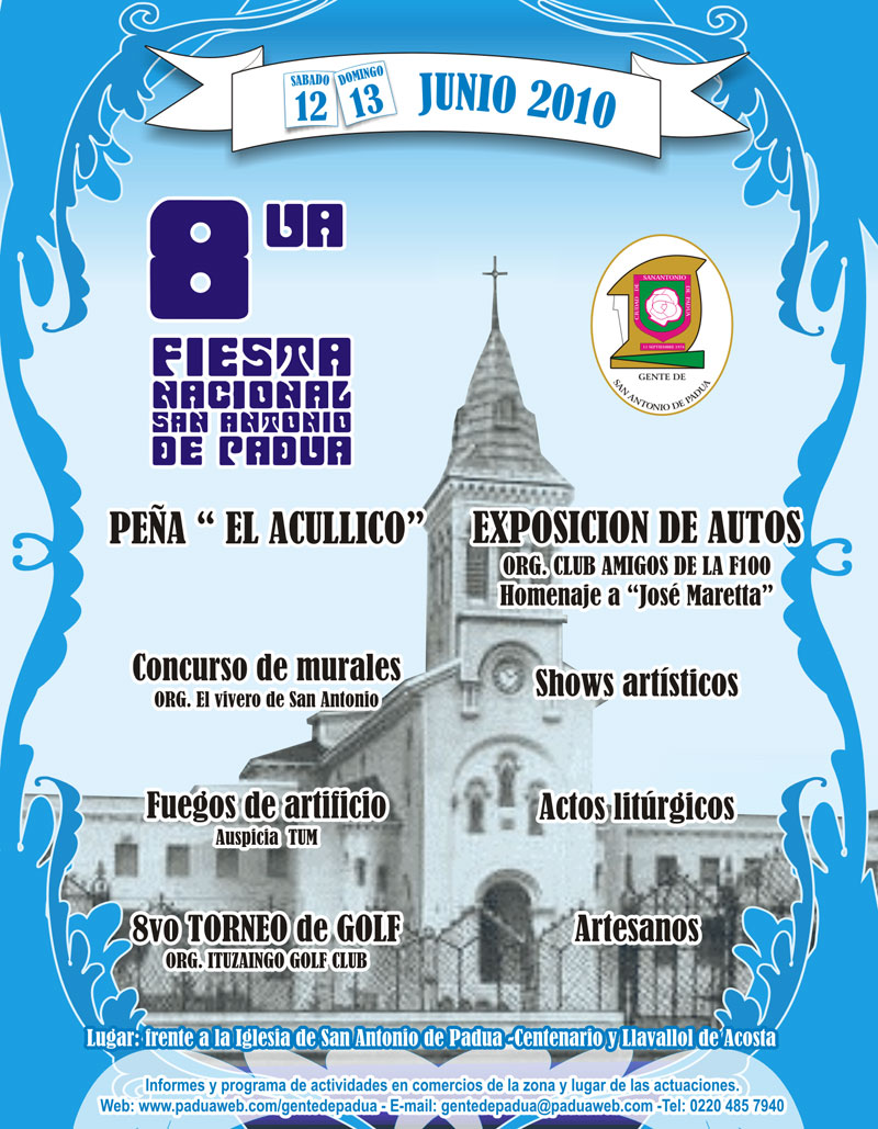 8va. fiesta Nacional de San Antonio de Padua