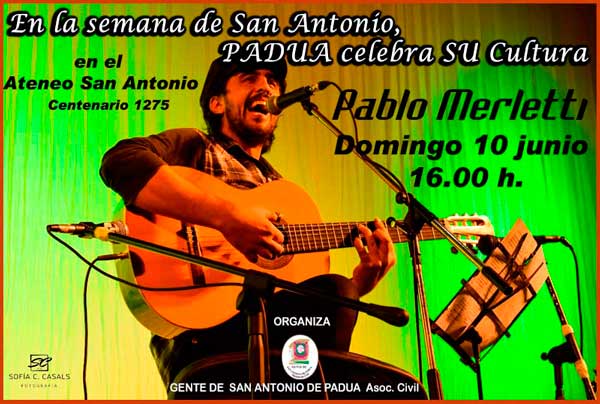 Pablo Merletti en San Antonio de Padua