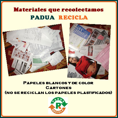 Padua Recicla Papel y carton